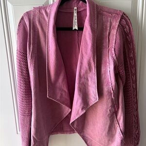 💜 Leo & Nicole Purple Cardigan – Size Medium